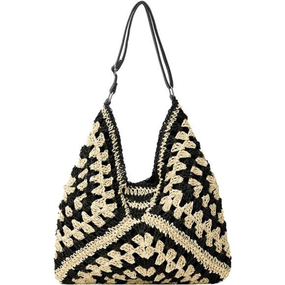 Handbags - Straw Hobo Bags for Women Vintage Shoulder Bag Tote Bag Designer Beach Bag